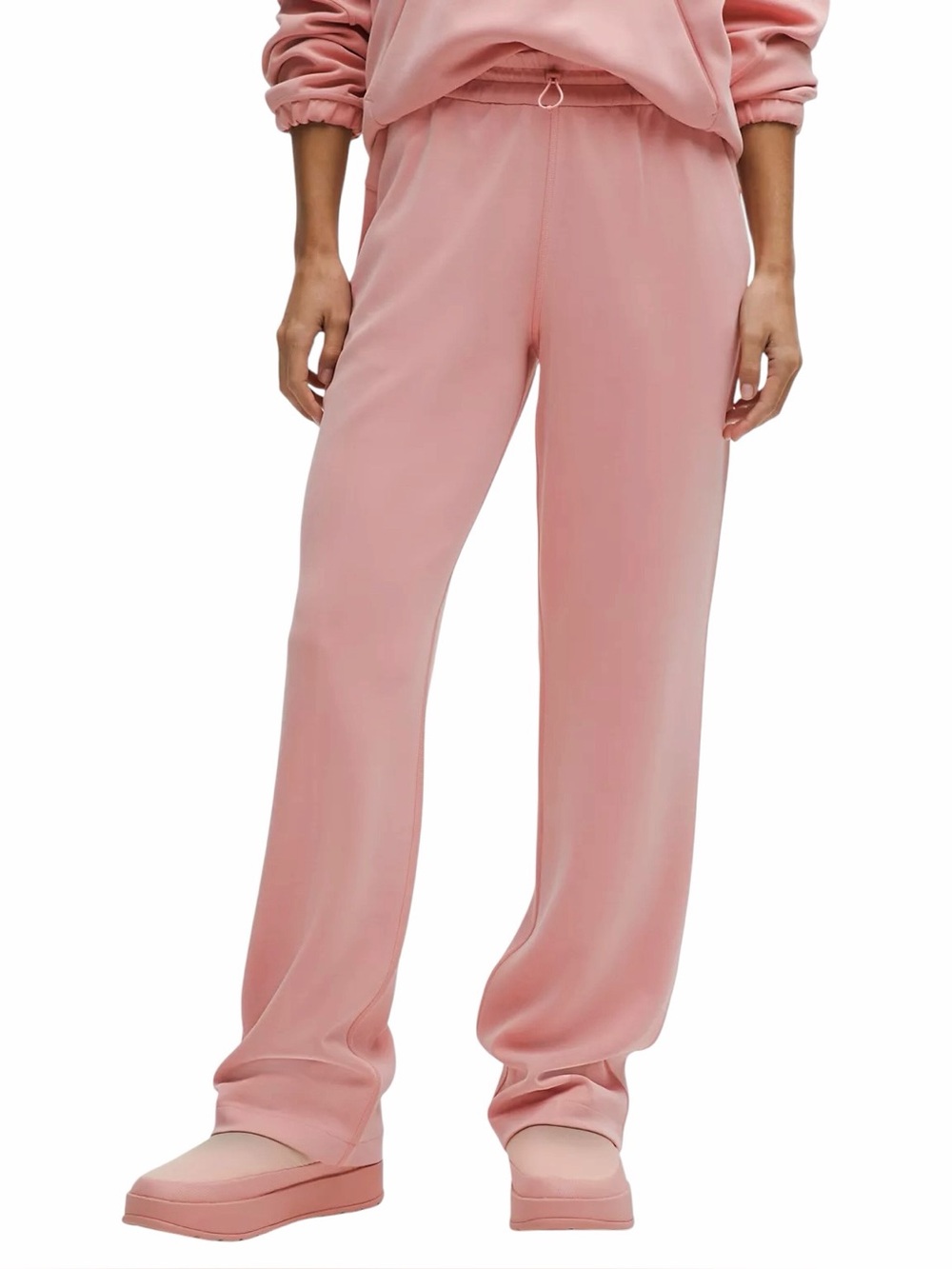 Lululemon Softstreme High-Rise Straight Leg Pant Peach Pink Sz 10
